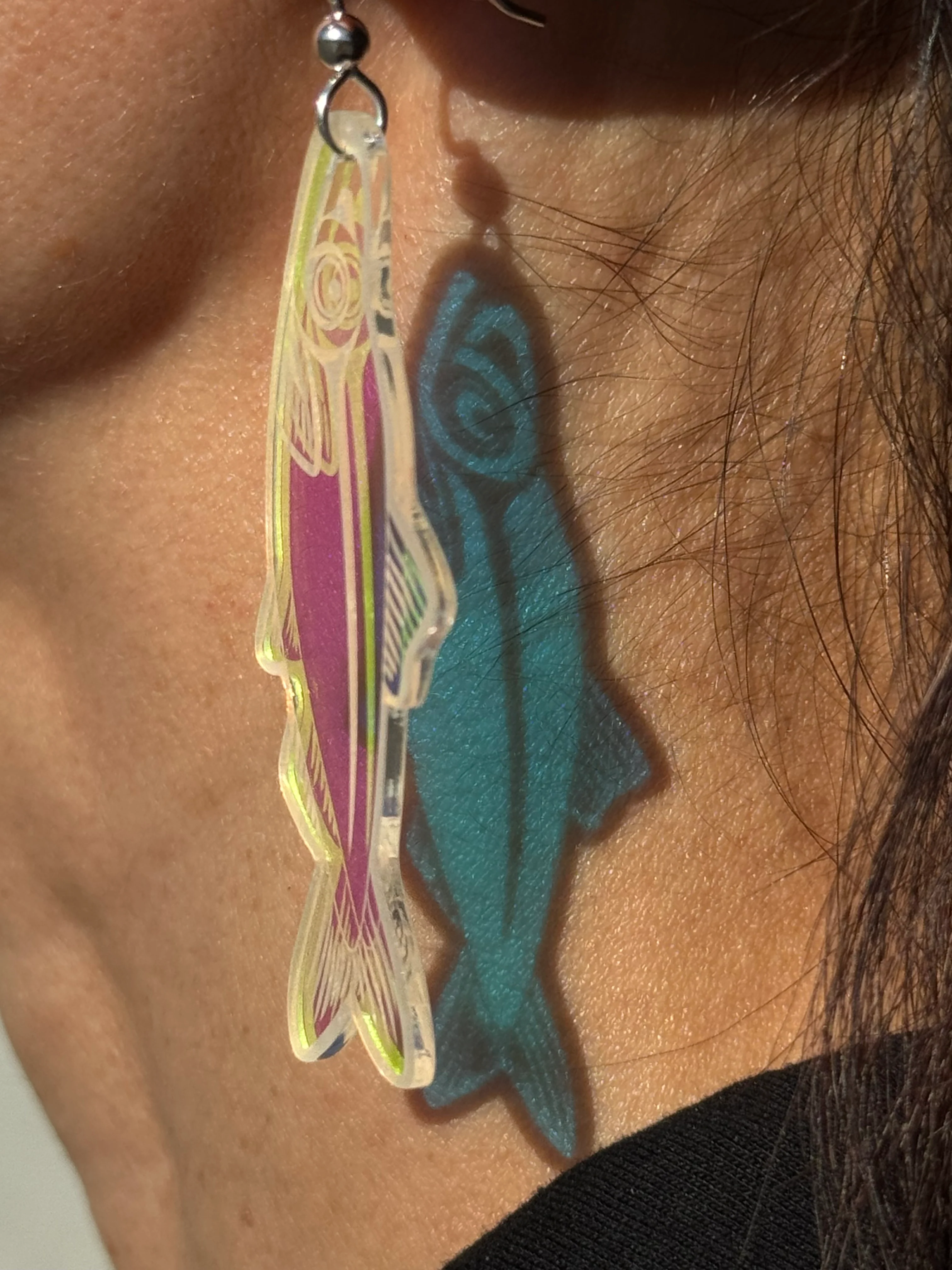 Herring Earrings with Argentium® Silver Ear Wire - Image 4