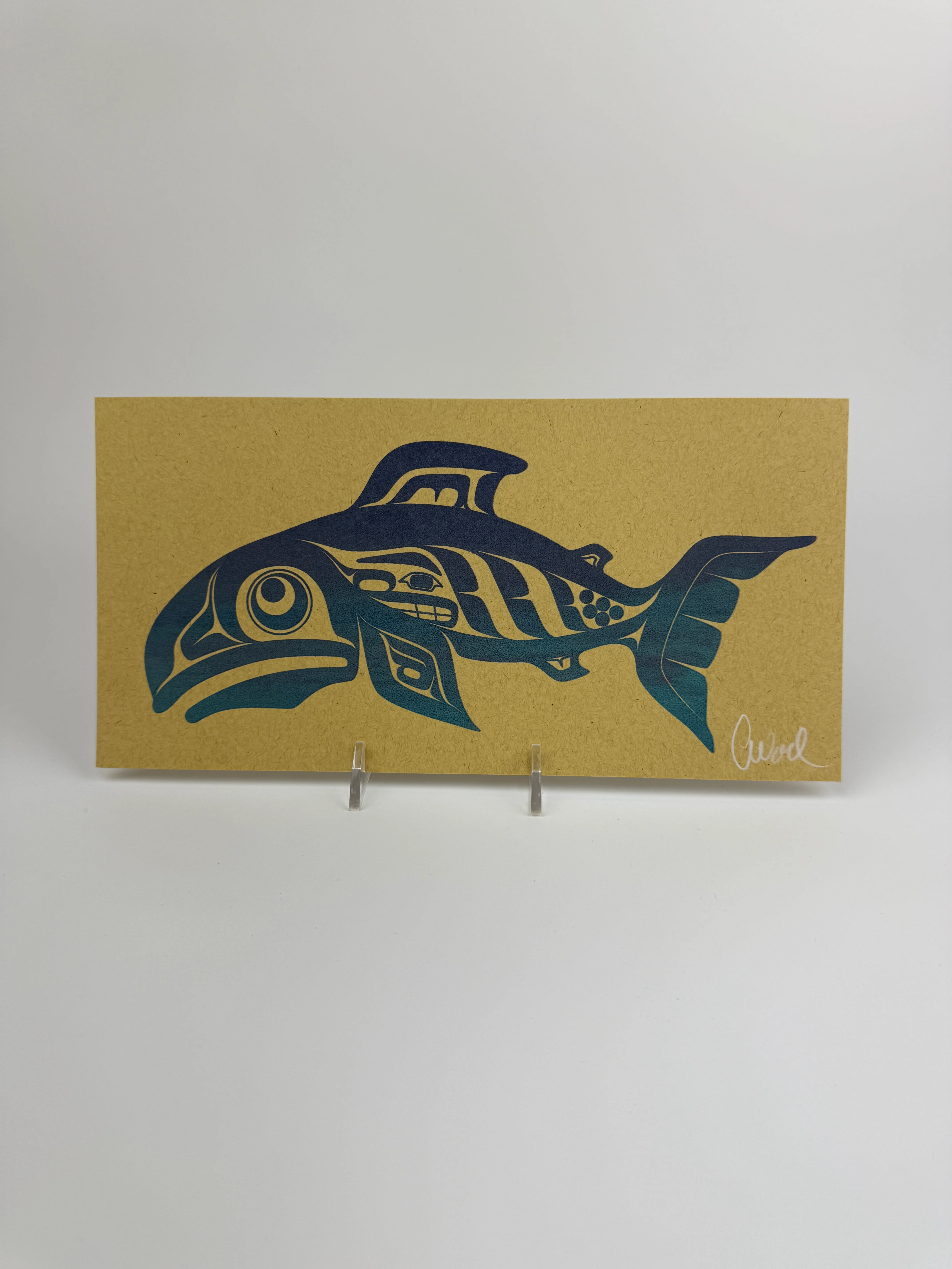 Salmon Silkscreen 11" x 5.5" - Image 2