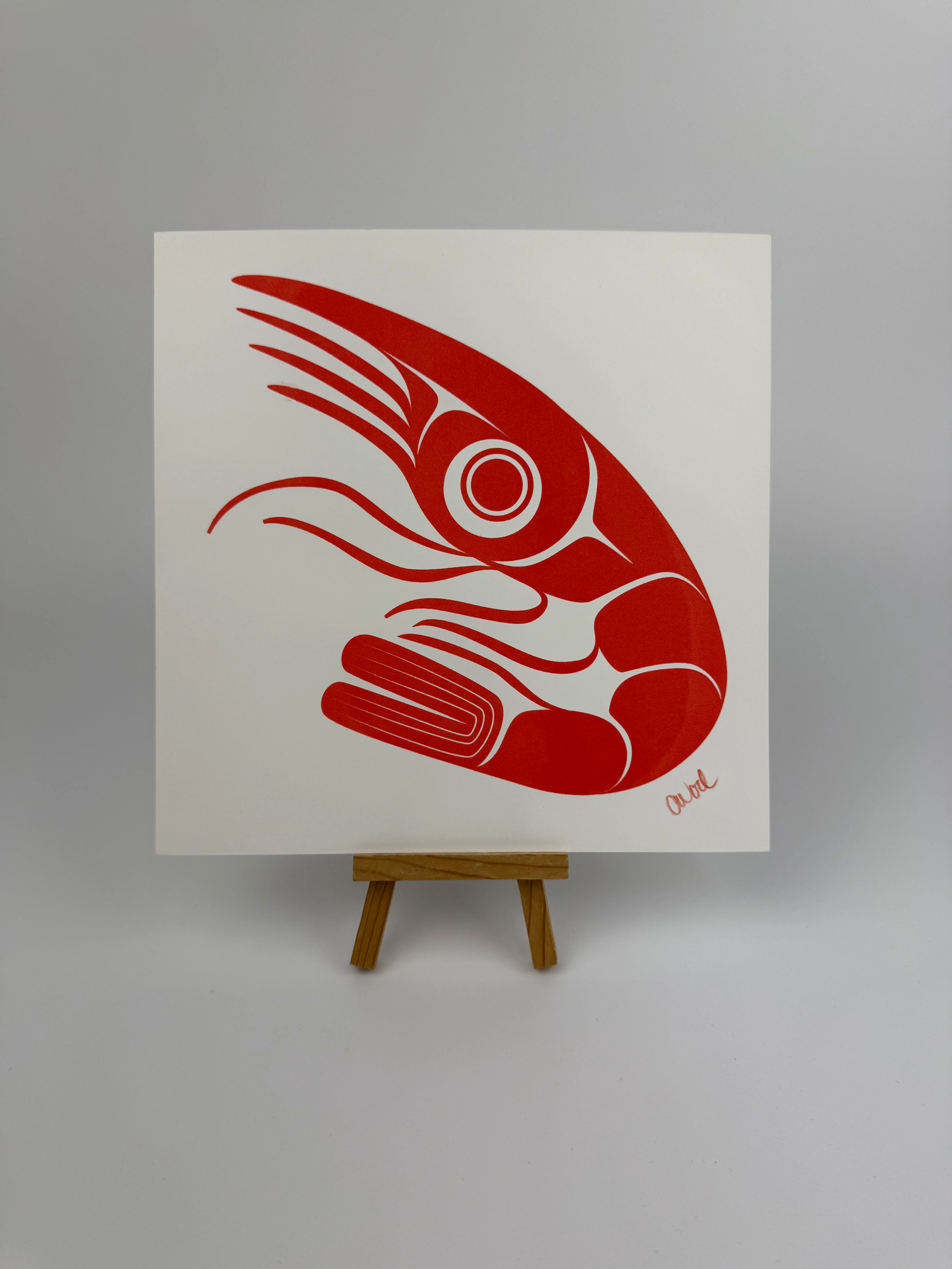 Shrimpy Silkscreen 8" x 8" - Image 6
