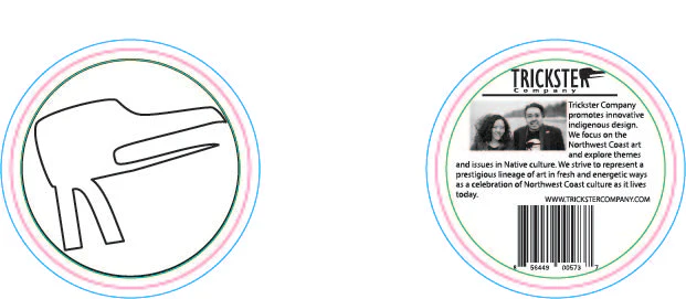 Trickster Logo Symbol Sticker - Image 3